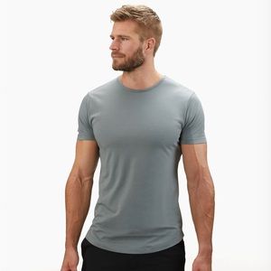 CUTS CURVE-HEM SHORT SLEEVE CREW